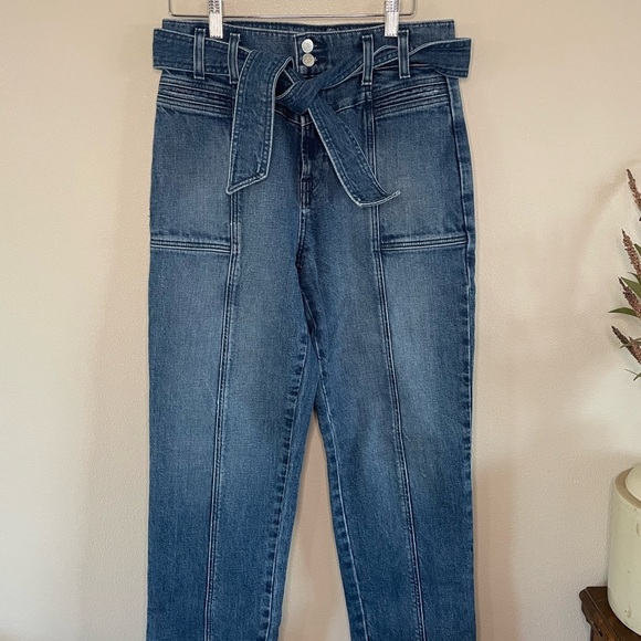 Hudson | Utility Straight Ankle Jean, Tie Waist, size 38 - Picture 3 of 15